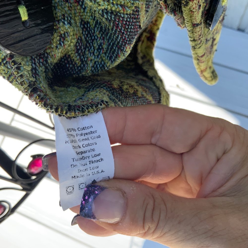 CMC Color Me Cotton 5 Button Jacquard  Floral Blazer (XL) Multi Color - Picture 9 of 9